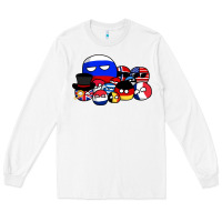 White countryballs pullover Long Sleeve Tee - tuanDangUi