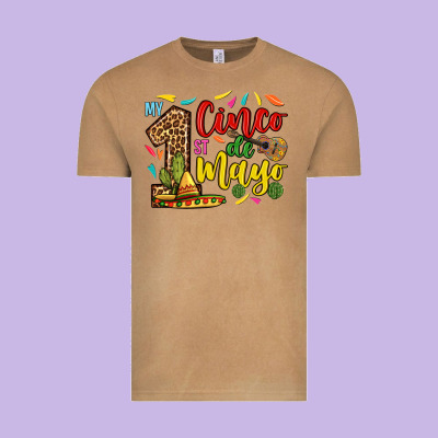 My First Cinco De Mayo Vintage Tee Designed By Ranaportraitstore