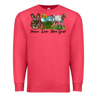 Cardinal peace love boer goat Premium Sweatshirt - LillyAllenDesigns