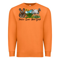 Carrot peace love boer goat Premium Sweatshirt - LillyAllenDesigns