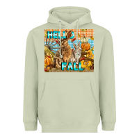Matcha Hello Fall Rabbit Heavyweight Hoodie - LillyAllenDesigns