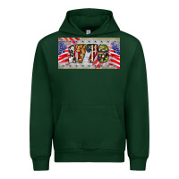 Forest Green 1776 4th of july license plate Urban Hoodie - BarkalooDesign