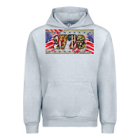 Heather Grey 1776 4th of july license plate Urban Hoodie - BarkalooDesign
