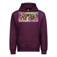 Mauve Wine 1776 4th of july license plate Urban Hoodie - BarkalooDesign