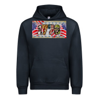 Navy 1776 4th of july license plate Urban Hoodie - BarkalooDesign