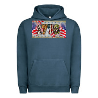 Pigment Midnight Navy 1776 4th of july license plate Urban Hoodie - BarkalooDesign