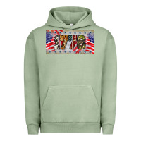 Pigment Oil Green 1776 4th of july license plate Urban Hoodie - BarkalooDesign