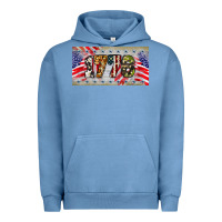Pigment Pebble Blue 1776 4th of july license plate Urban Hoodie - BarkalooDesign