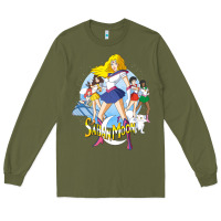 Army Green saban moon Long Sleeve Tee - tuanDangUi