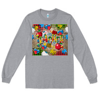 Heather Grey teacher autism Long Sleeve Tee - CowGirlArtShop
