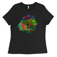 Black halloween spider web for patches Ladies Tee - BundleAndBundleShop