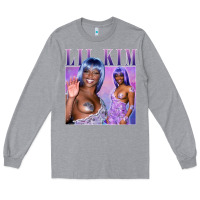 Heather Grey lil kim Long Sleeve Tee - tuanDangUi