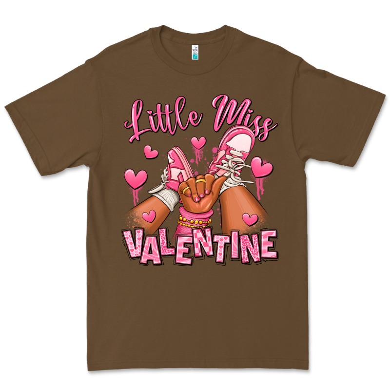 Little Miss Valentine Afro Kid Sneakers Premium Tee by RanaPortraitStore | Teevron