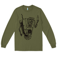 Army Green b&w claptrap   borderlands Long Sleeve Tee - tuanDangUi