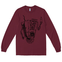 Burgundy b&w claptrap   borderlands Long Sleeve Tee - tuanDangUi