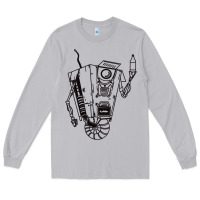 Moon Dust b&w claptrap   borderlands Long Sleeve Tee - tuanDangUi