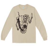 Mushroom b&w claptrap   borderlands Long Sleeve Tee - tuanDangUi