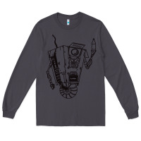 Smoke b&w claptrap   borderlands Long Sleeve Tee - tuanDangUi