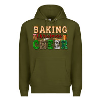 Army Green baking christmas cheer Premium Hoodie - FaDigitalArtStudio