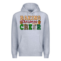 Heather Grey baking christmas cheer Premium Hoodie - FaDigitalArtStudio
