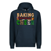 Navy baking christmas cheer Premium Hoodie - FaDigitalArtStudio