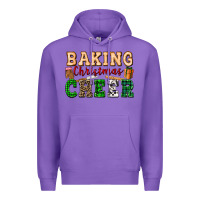 Purple baking christmas cheer Premium Hoodie - FaDigitalArtStudio