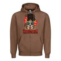 Chestnut chingona latina bun mama Zipper Hoodie - BundleAndBundleShop