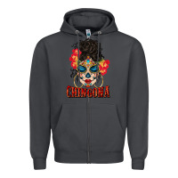 Smoke chingona latina bun mama Zipper Hoodie - BundleAndBundleShop