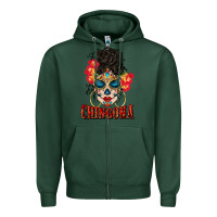 Sports Green chingona latina bun mama Zipper Hoodie - BundleAndBundleShop