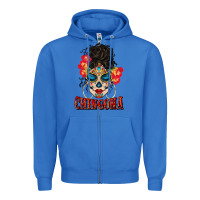 True Royal chingona latina bun mama Zipper Hoodie - BundleAndBundleShop