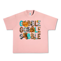 Salmon Gobble Gobble Gobble with Turkey Urban Heavy Tee - texasbilliewilder
