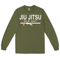 Army Green Jiu Jitsu Old Guy Long Sleeve Tee - tuanDangUi