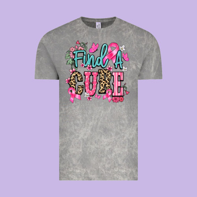Find A Cure Vintage Tee Designed By Nancycooperartshop