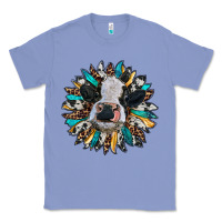 Colony Blue baby cow with sunflower Classic Tee - RanaPortraitStore