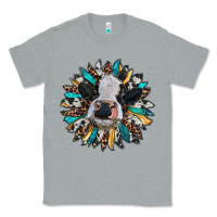Heather Grey baby cow with sunflower Classic Tee - RanaPortraitStore