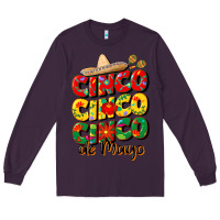 Plum cinco cinco cinco de mayo Long Sleeve Tee - CowGirlArtShop