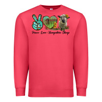 Cardinal Peace Love Hampshire Sheep Premium Sweatshirt - LillyAllenDesigns