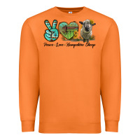 Carrot Peace Love Hampshire Sheep Premium Sweatshirt - LillyAllenDesigns