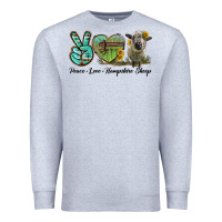 Peace Love Hampshire Sheep Premium Sweatshirt | Teevron