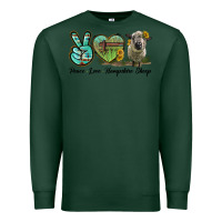 Sports Green Peace Love Hampshire Sheep Premium Sweatshirt - LillyAllenDesigns