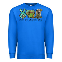True Royal Peace Love Hampshire Sheep Premium Sweatshirt - LillyAllenDesigns