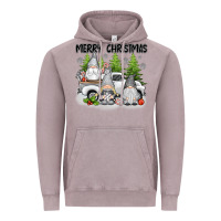 Vintage Zinc merry christmas gnomes Vintage Hoodie - texasbilliewilder