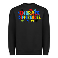 Black Embrace differences Heavyweight Sweatshirt - FaDigitalArtStudio