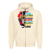 Sandshell sugar skull women hispanic heritage month Zipper Hoodie - BundleAndBundleShop