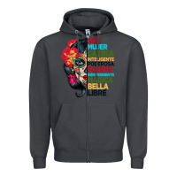 Smoke sugar skull women hispanic heritage month Zipper Hoodie - BundleAndBundleShop
