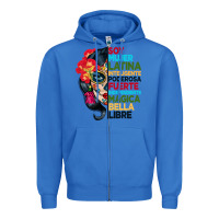 True Royal sugar skull women hispanic heritage month Zipper Hoodie - BundleAndBundleShop