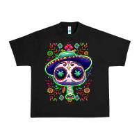 Black Mexican Day of dead sugar skull Urban Heavy Tee - NancyCooperArtShop