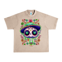 French Oak Mexican Day of dead sugar skull Urban Heavy Tee - NancyCooperArtShop