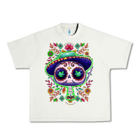 Pistachio Mexican Day of dead sugar skull Urban Heavy Tee - NancyCooperArtShop