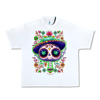 White Mexican Day of dead sugar skull Urban Heavy Tee - NancyCooperArtShop